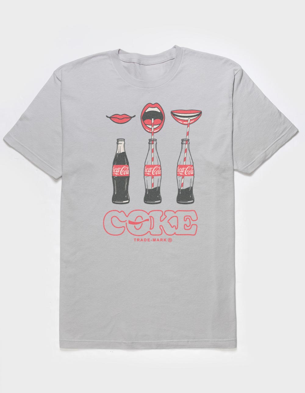 COCA-COLA Coke Lips Unisex Tee - SILVER