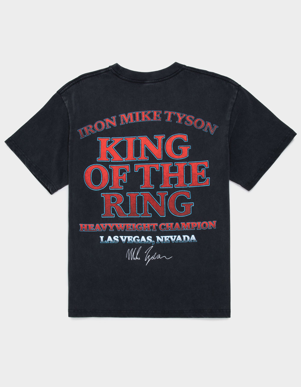 MIKE TYSON Reign Mens Boxy Tee - WASHED BLACK