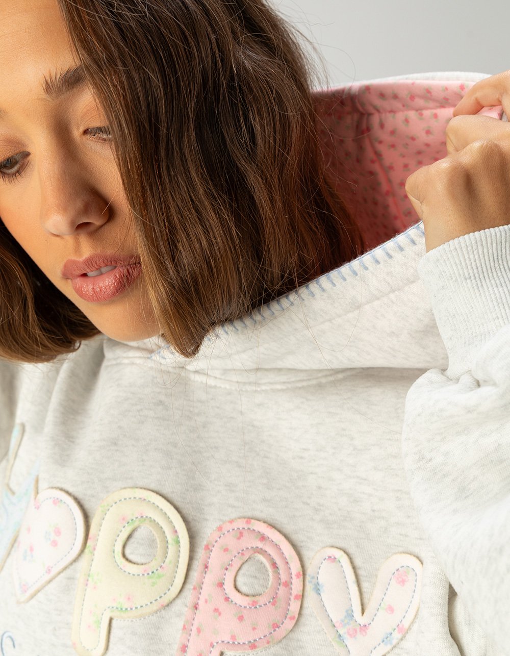 Happy CAMP3R State Of Mind Womens Hoodie - HEATHER GRAY