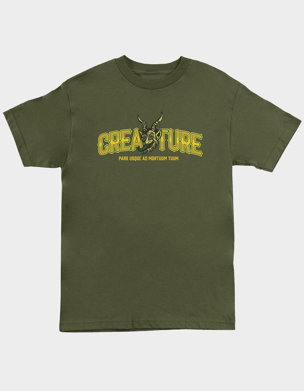 CREATURE Drop Out Mens Tee - OLIVE