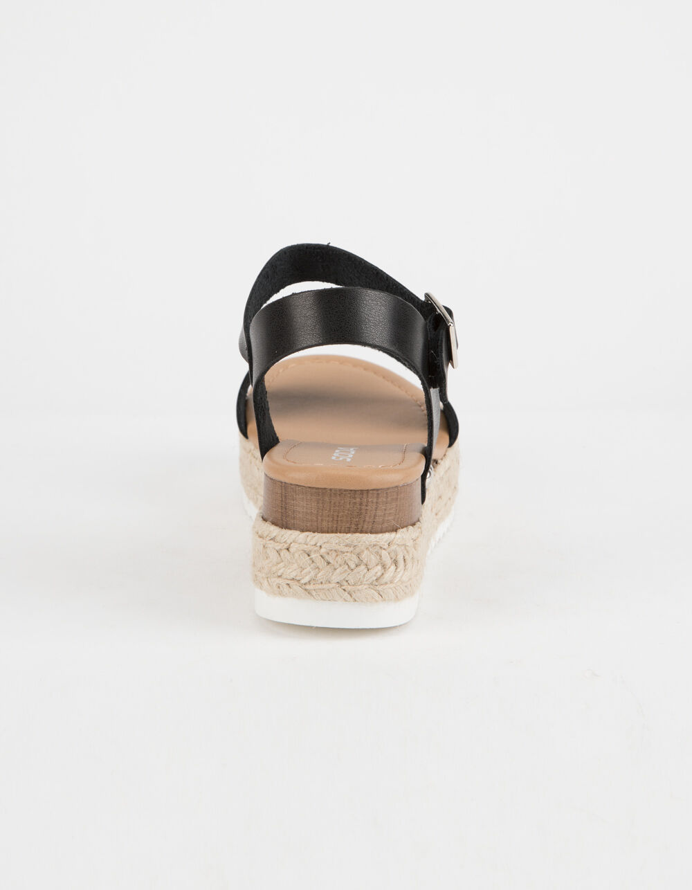 SODA Clip Black Womens Espadrille Flatform Sandals - BLACK | Tillys