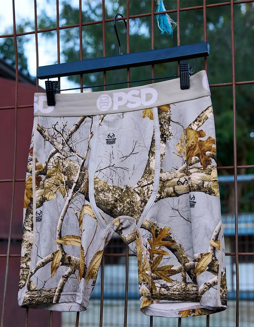 PSD x Realtree Edge Grey Mens Boxer Briefs - MULTI