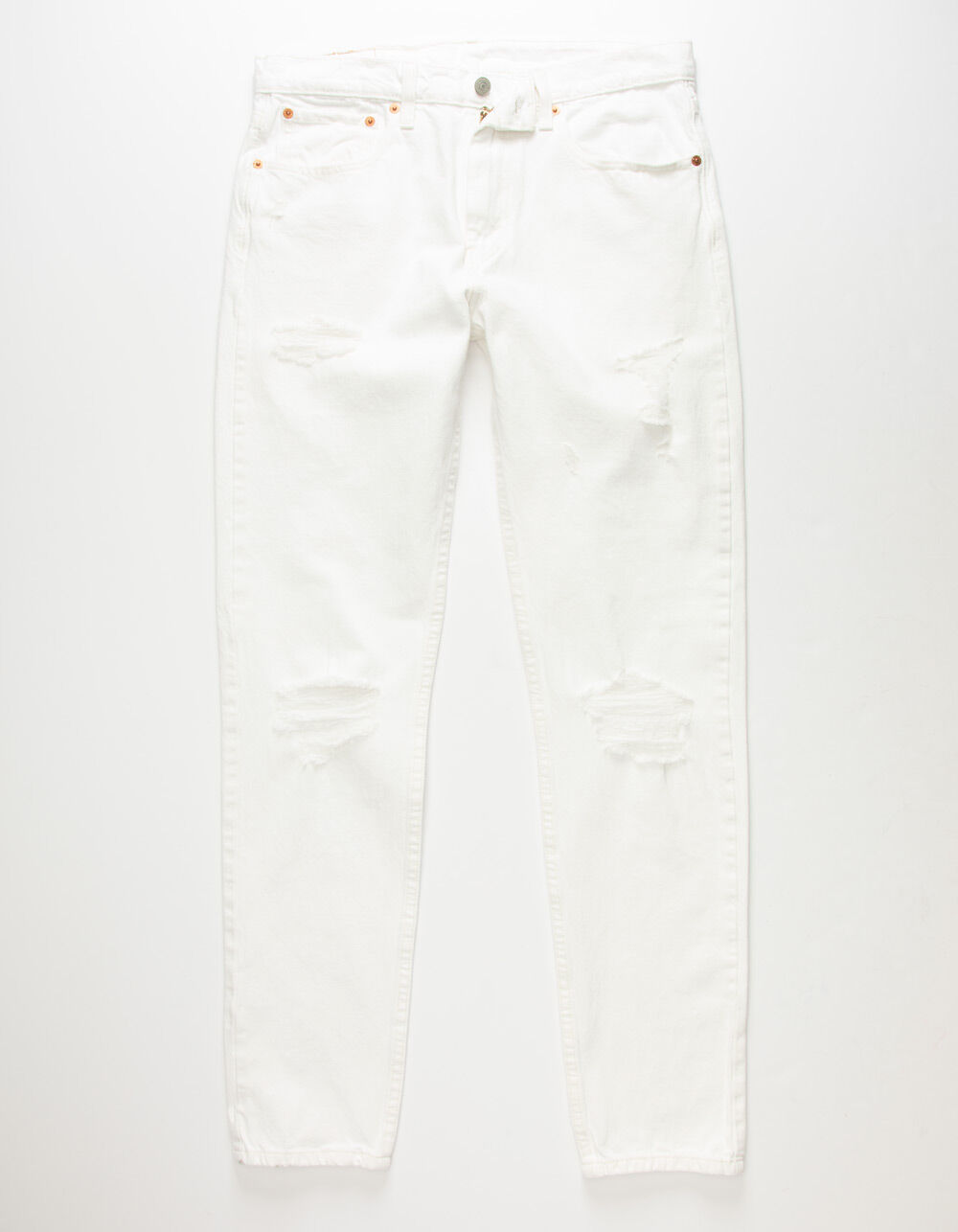 LEVI'S 512 Slim Taper Mens Marshmellow Ripped Jeans - WHITE WASH | Tillys