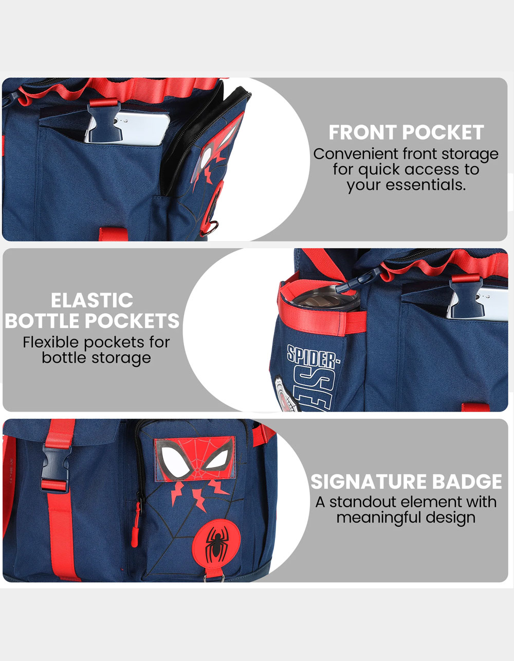 BIOWORLD Marvel Spider-Man Classic Chibi Backpack - MULTI