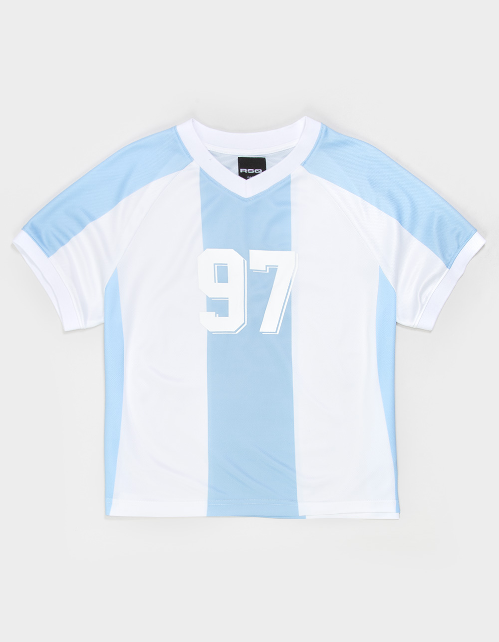 RSQ Boys V-Neck Jersey - LT BLUE/WHITE