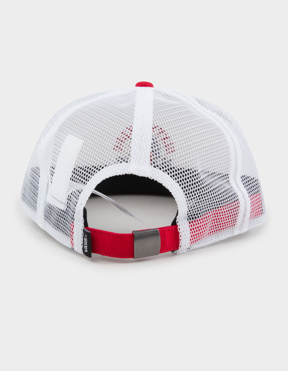 VANS Sixty Sixers Unstructured Trucker Hat - WHT/RED