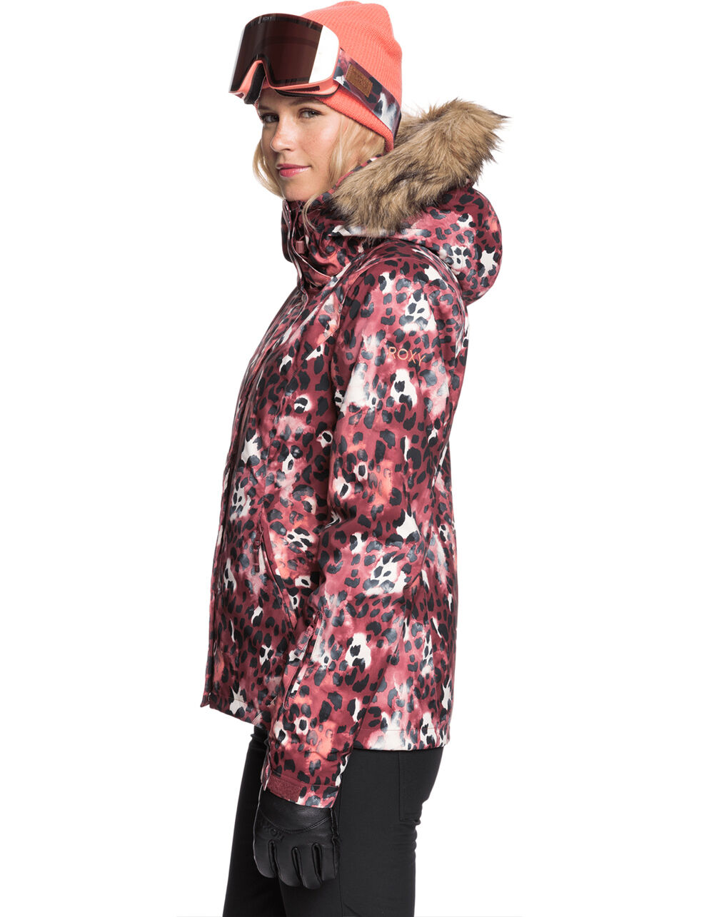 ROXY Jet Ski Womens Snow Jacket BURGUNDY COMBO Tillys