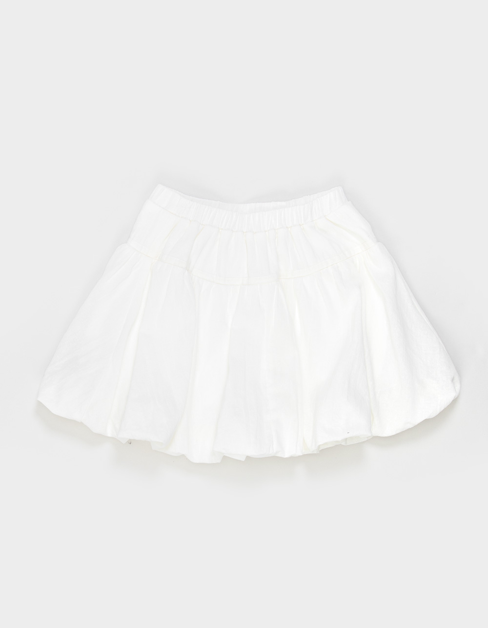 RSQ Girls Solid Bow Bubble Skort - WHITE