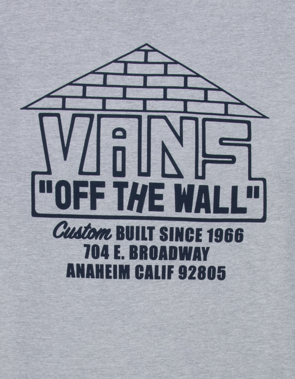 VANS Custom Built Mens Tee - GRAY