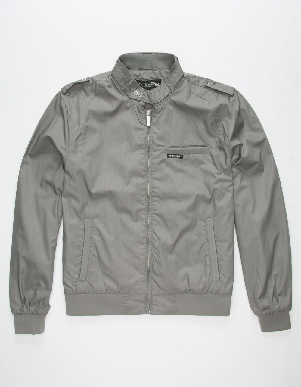 MEMBERS ONLY Gray Classic Trench Racer Jacket XXL 