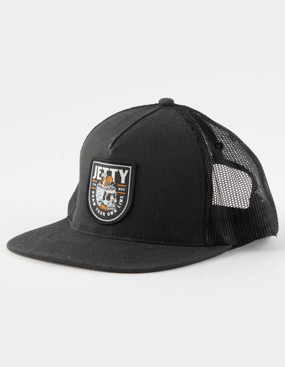 JETTY Standard Mens Trucker Hat BLACK Tillys