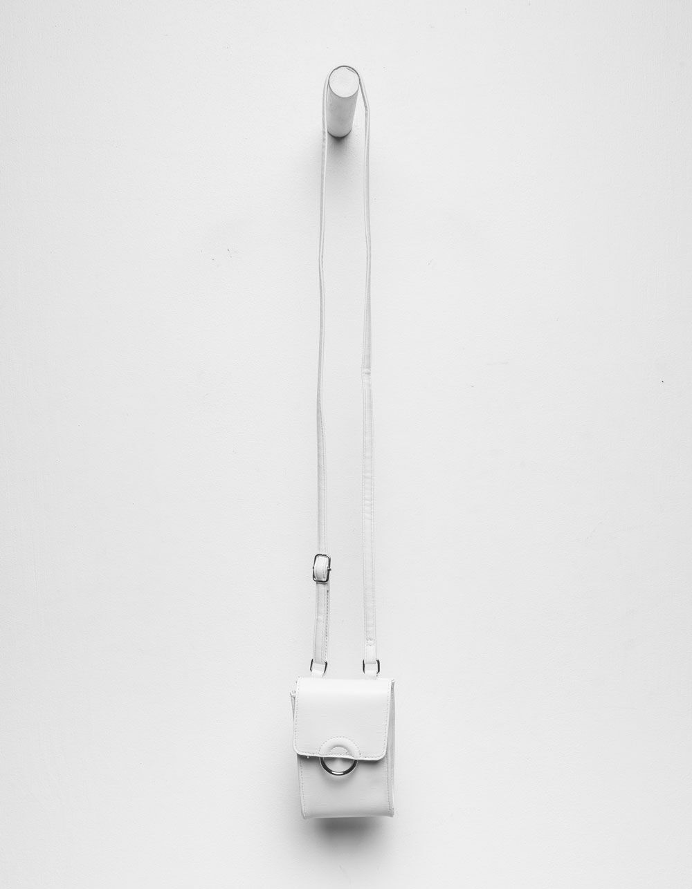 Faux Leather Mini White Wallet Crossbody Bag WHITE Tillys