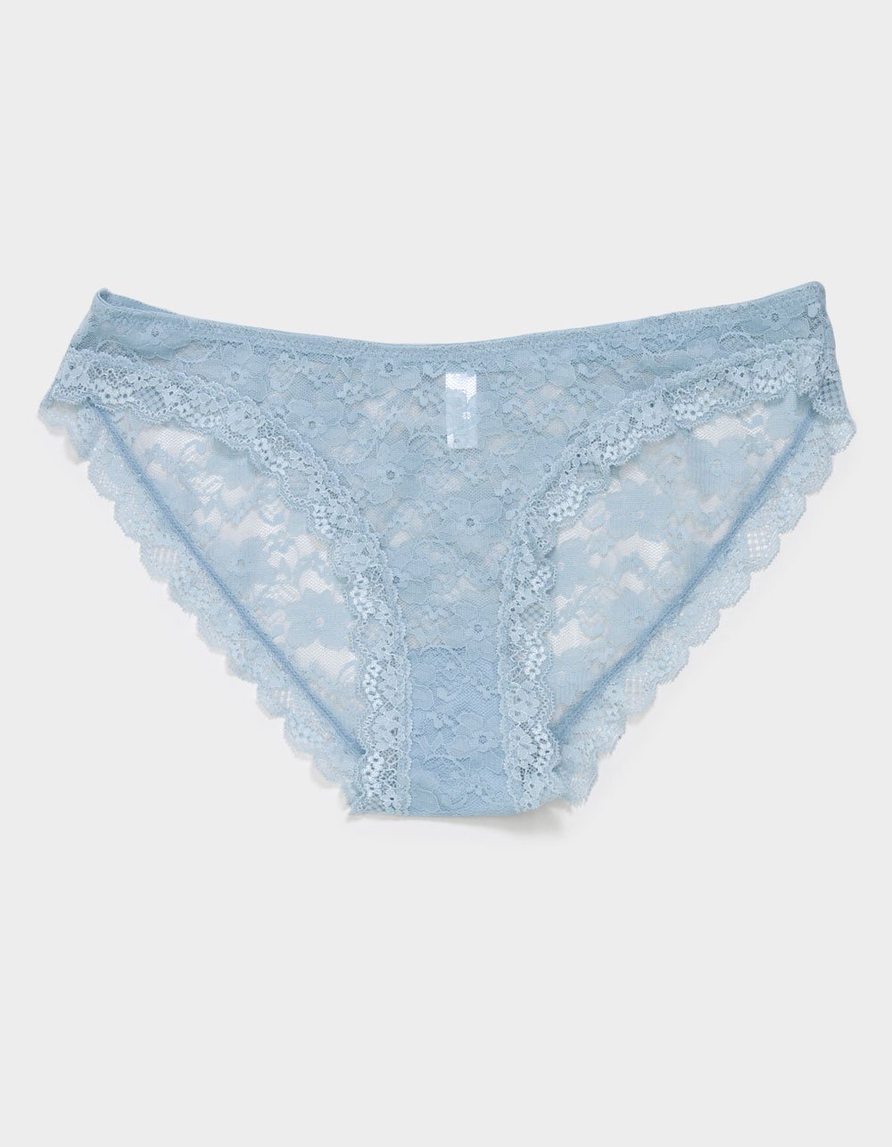 FULL TILT Allover Lace Bikini Panties - LIGHT BLUE