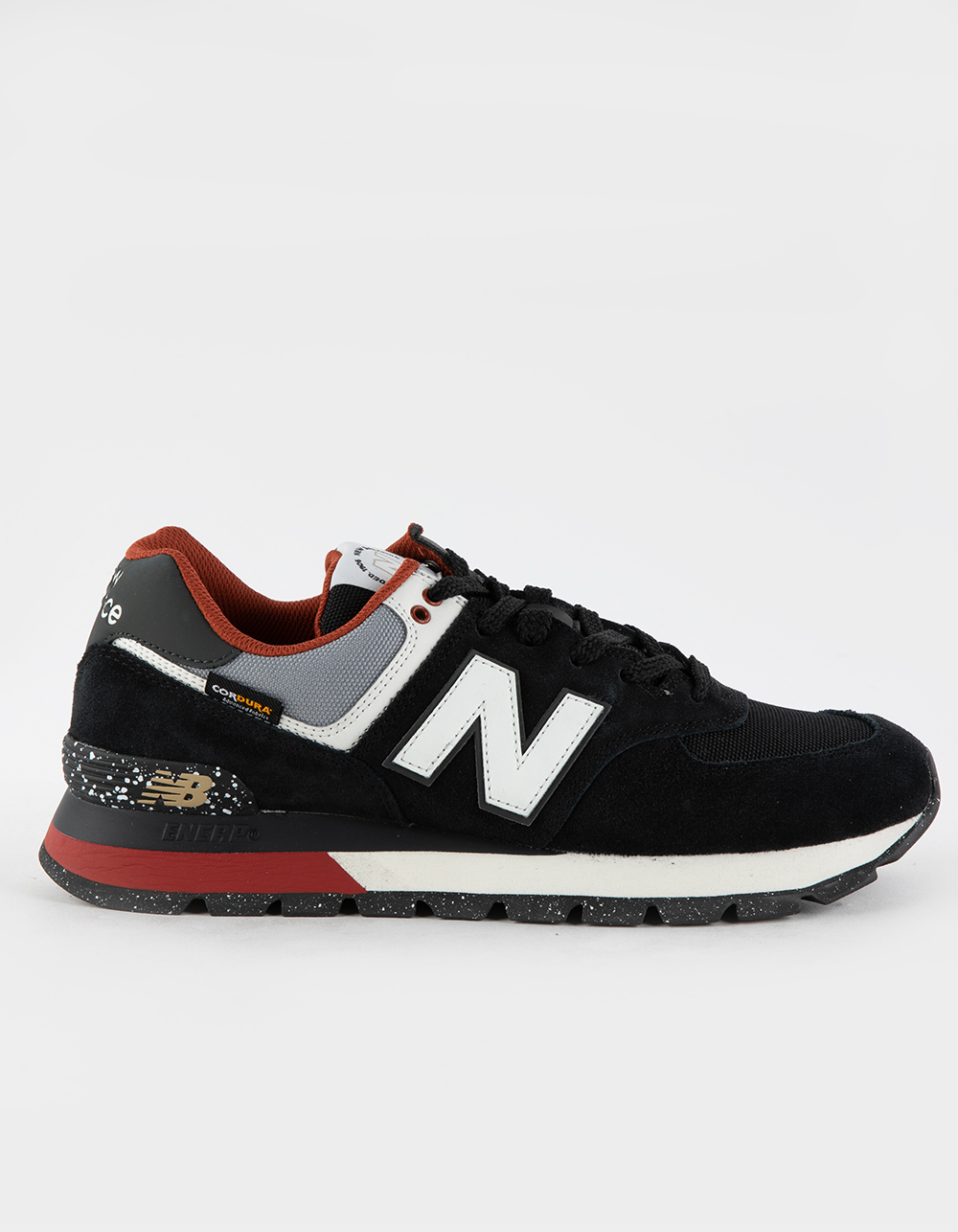 NEW BALANCE 574 Rugged Mens Shoes - BLACK COMBO | Tillys