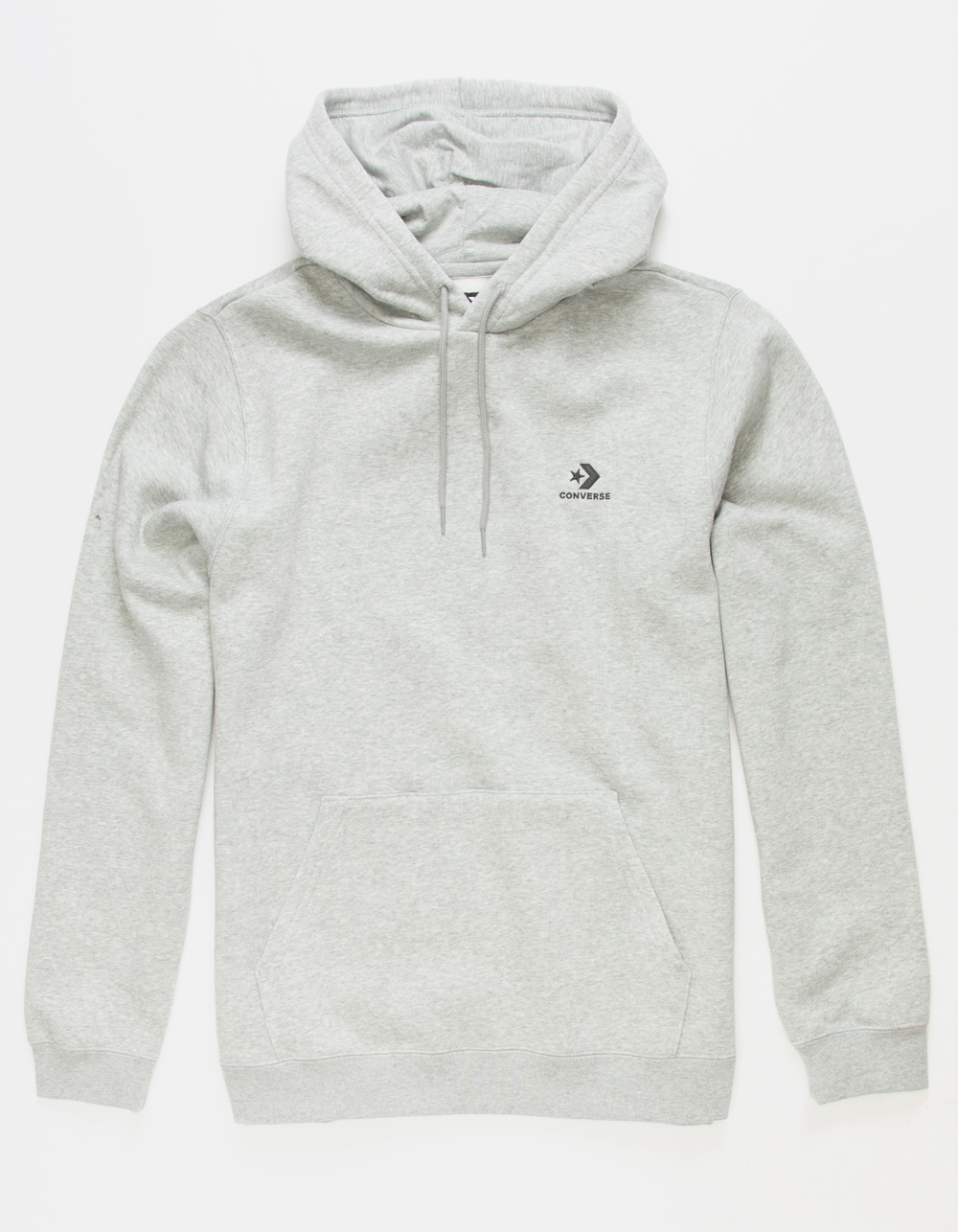 CONVERSE Go To Embroidered Star Mens Hoodie - HEATHER GRAY | Tillys