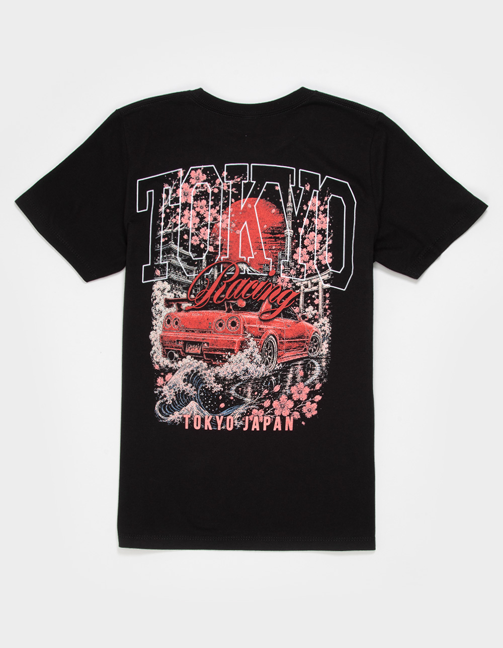 PLEASANT GETAWAY Tokyo Racing Boys Tee - BLACK