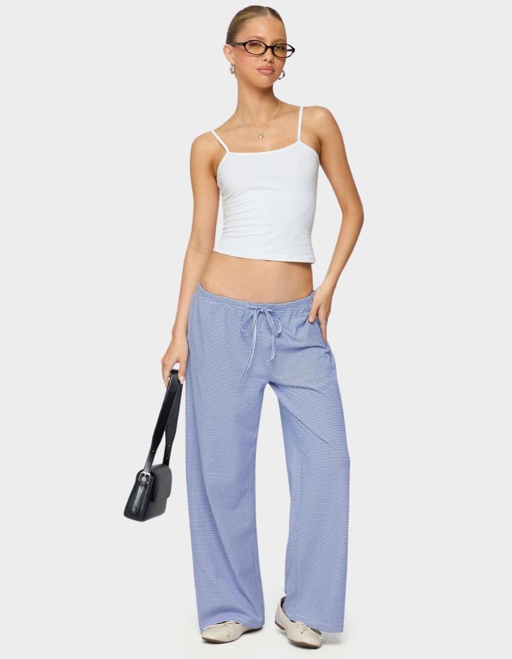 EDIKTED Petite Olivia Striped Loose Fit Pants