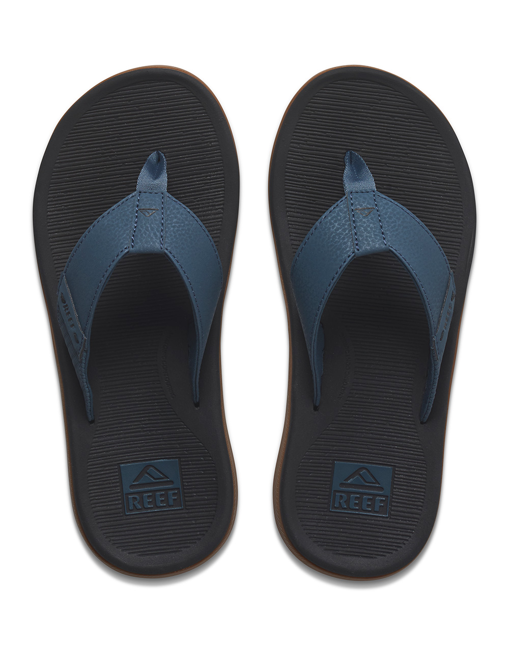 REEF Santa Ana Mens Flip Flops - BLACK