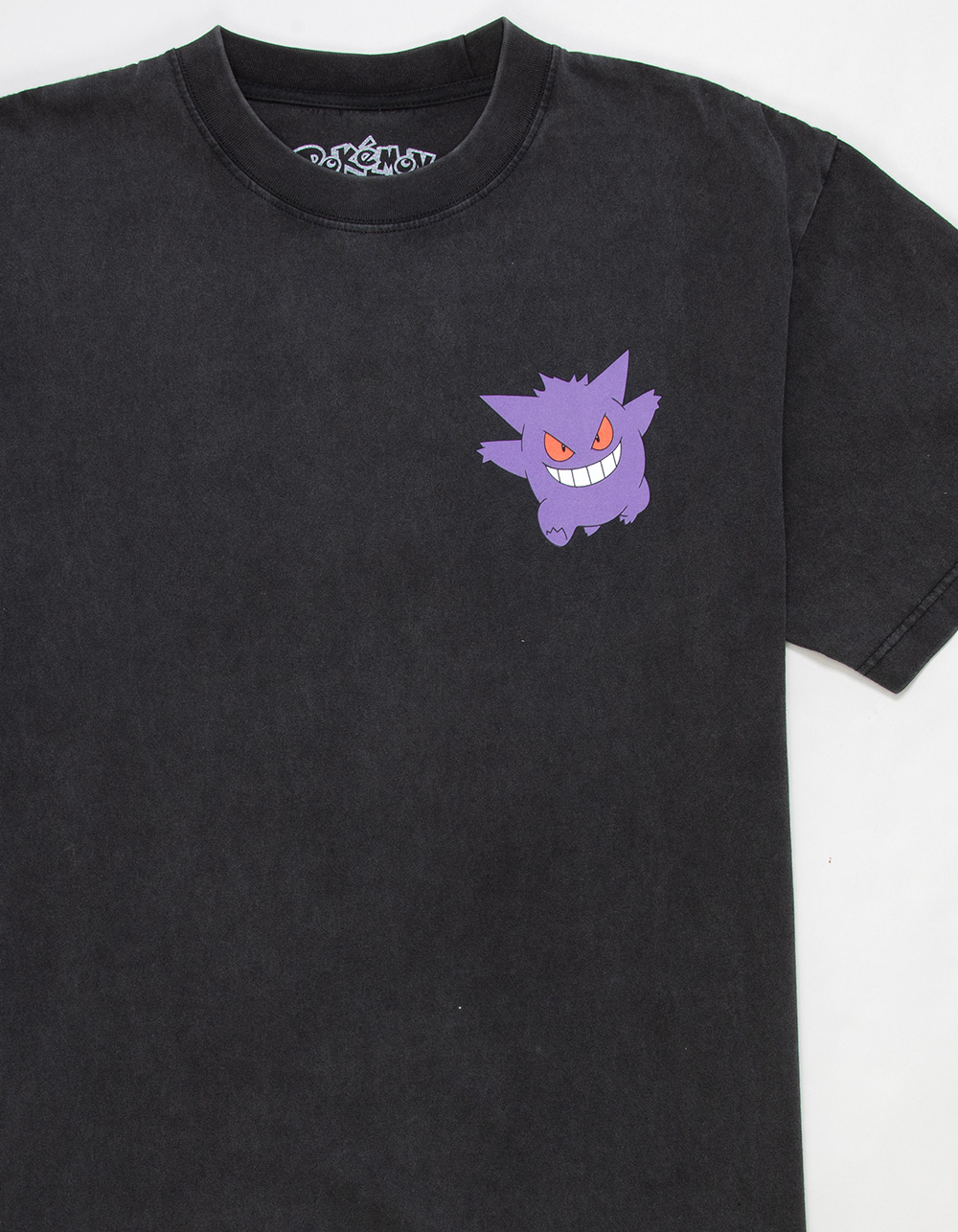 POKEMON Gengar Mens Boxy Tee - WASHED BLACK