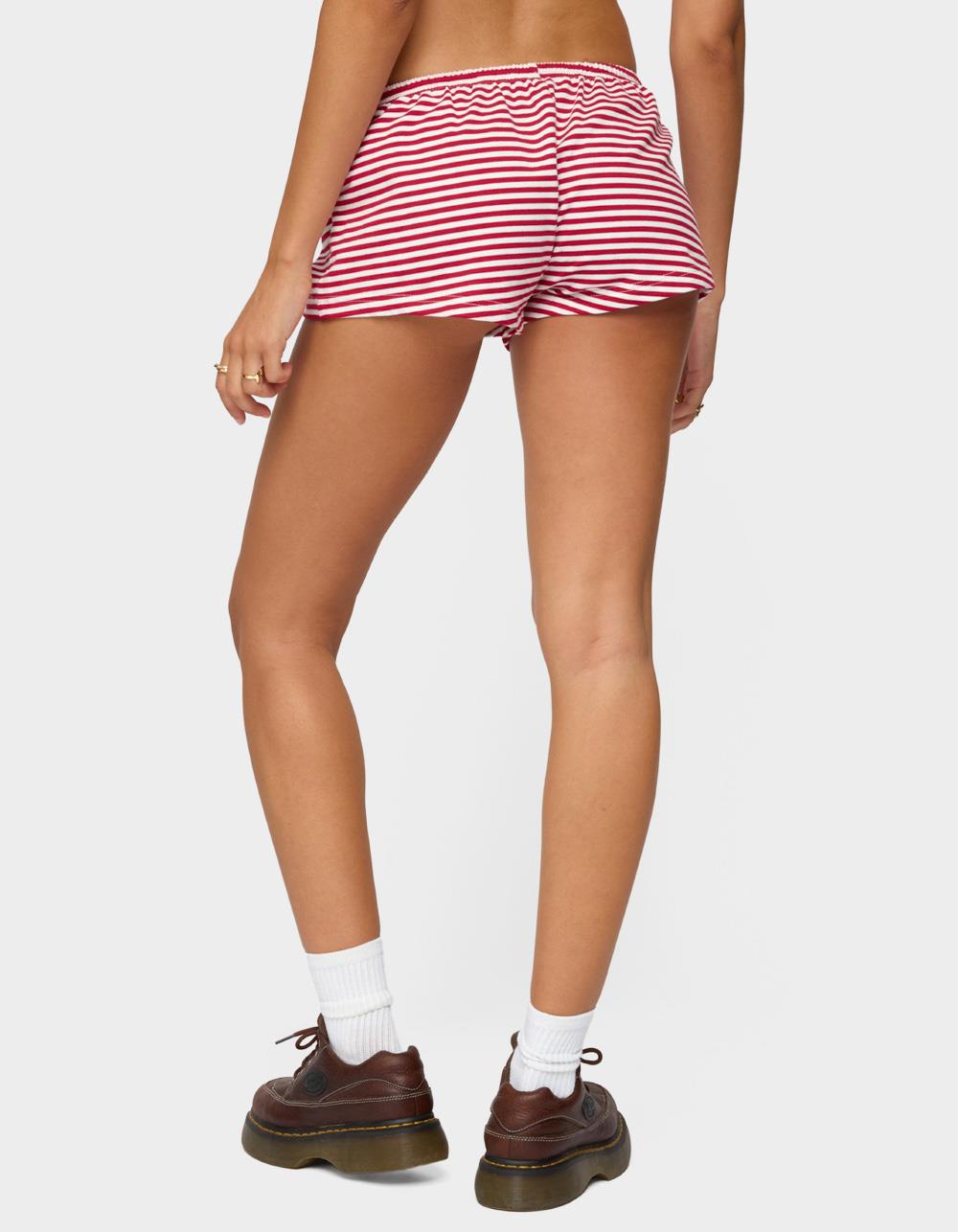 EDIKTED Jainee Striped Drawstring Shorts