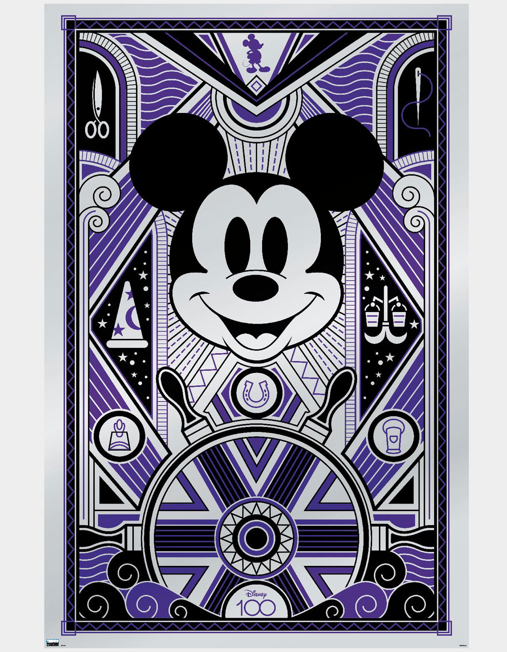 DISNEY 100th Anniversary Mickey Mouse Poster - BLACK