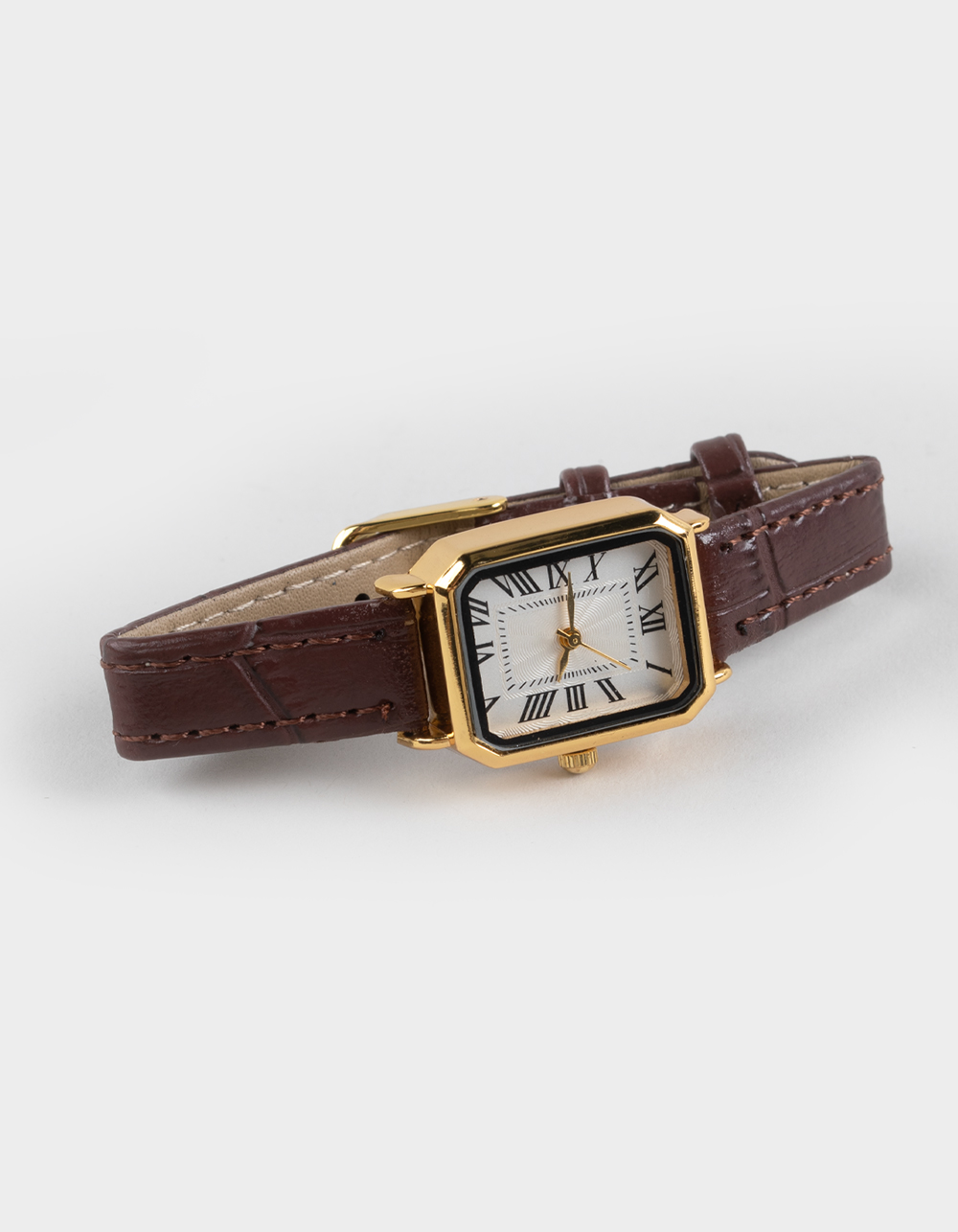 FULL TILT Faux Leather Band Wrist Watch - BROWN