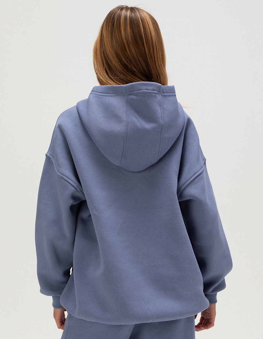 NIKE Sportswear Club Fleece Girls Oversized Hoodie - INDIGO