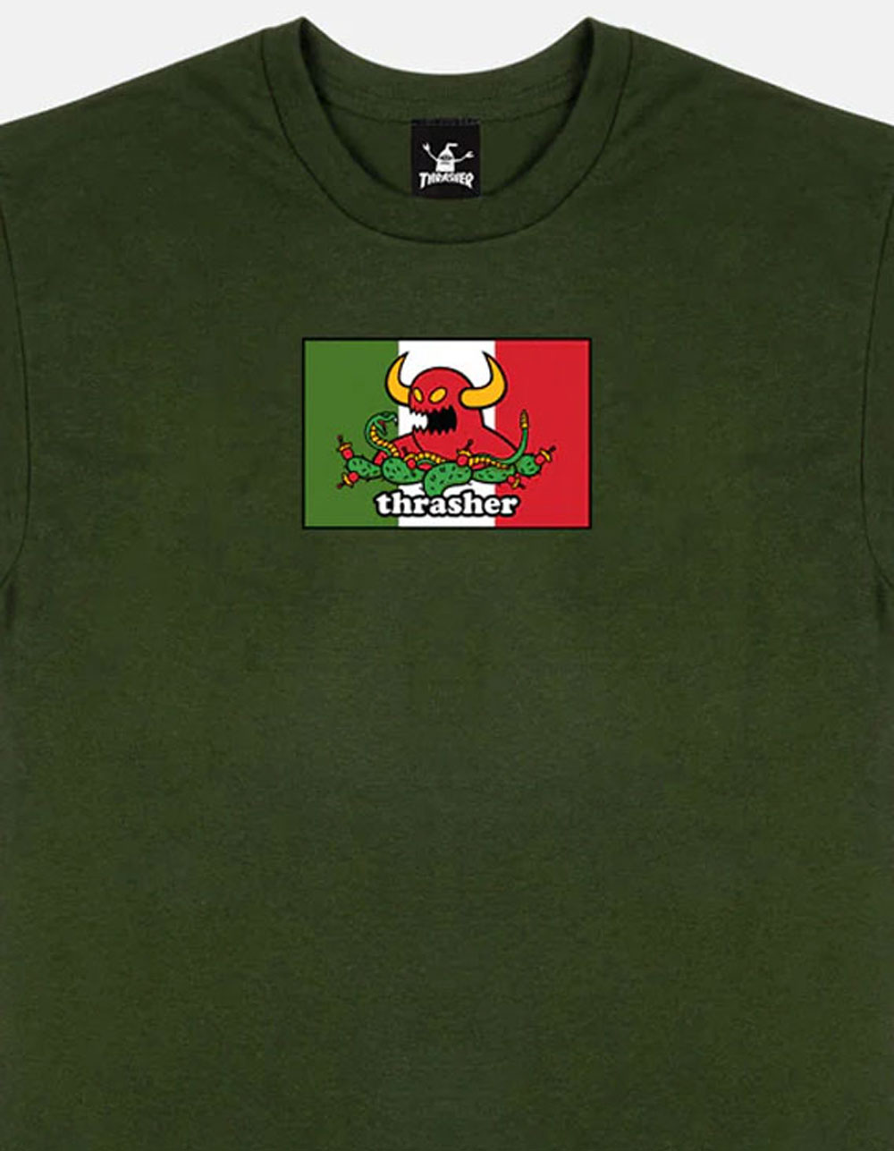 THRASHER x Toy Machine Hecho Mens Tee - FOREST