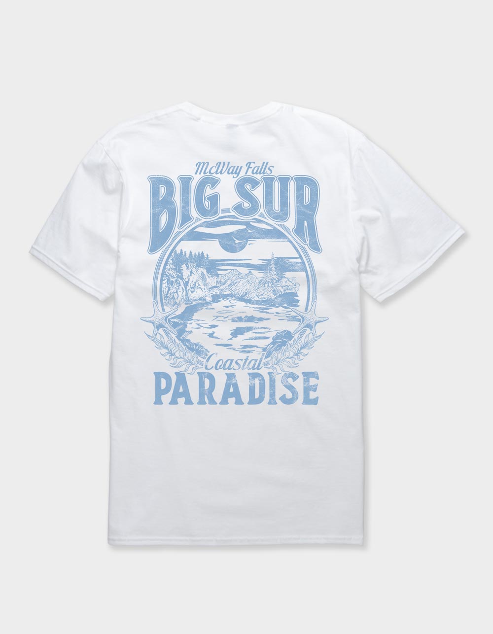 BIG SUR Coastal Paradise Unisex Tee - WHITE