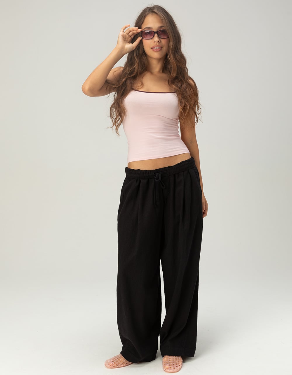 TILLYS Womens Basic Cami - PINK COMBO