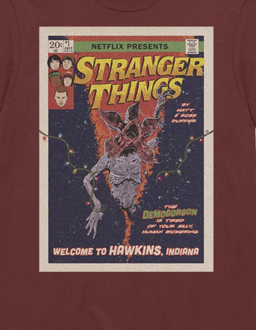 STRANGER THINGS Comic Cover Unisex Tee