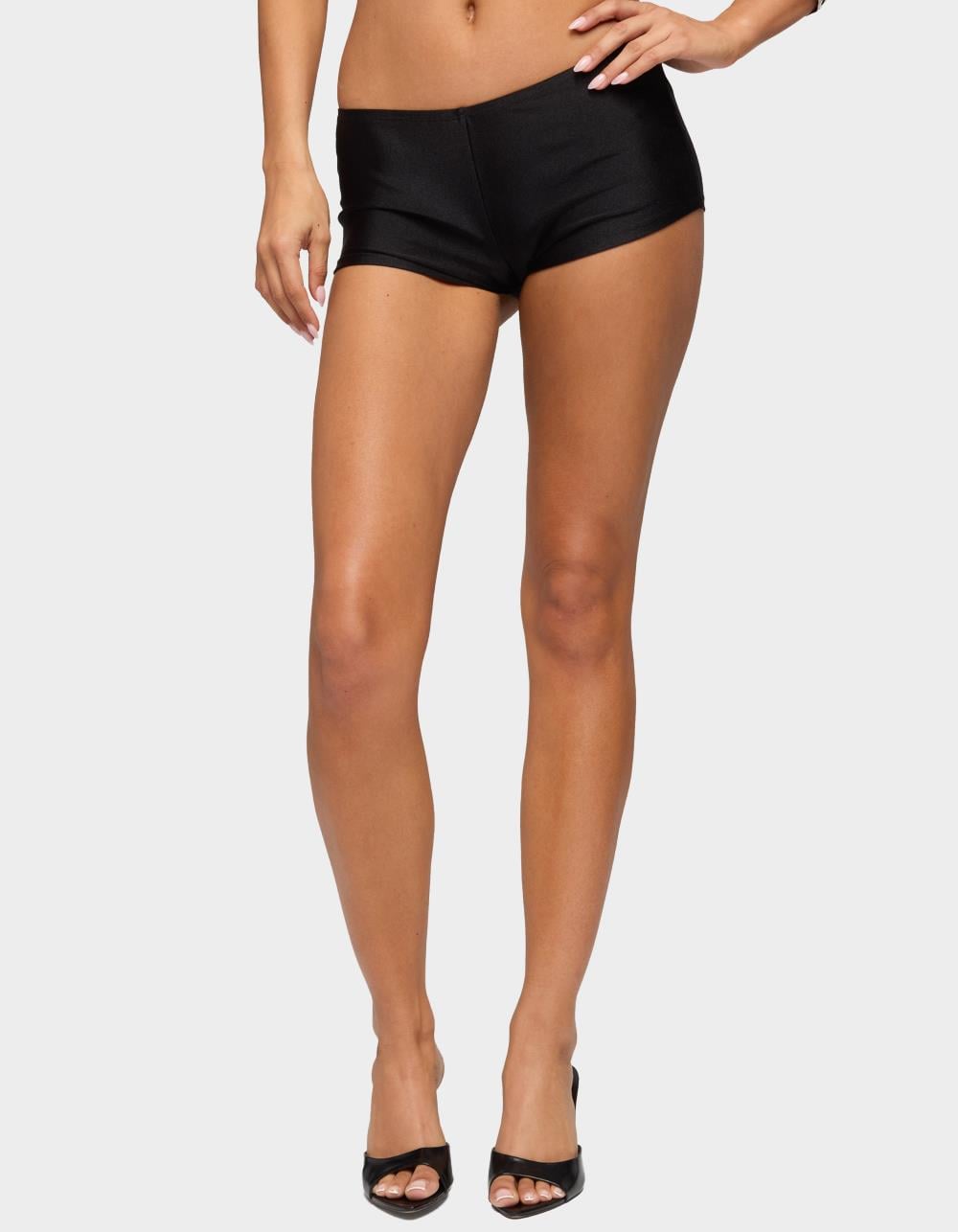 EDIKTED Irenah Micro Shorts - BLACK