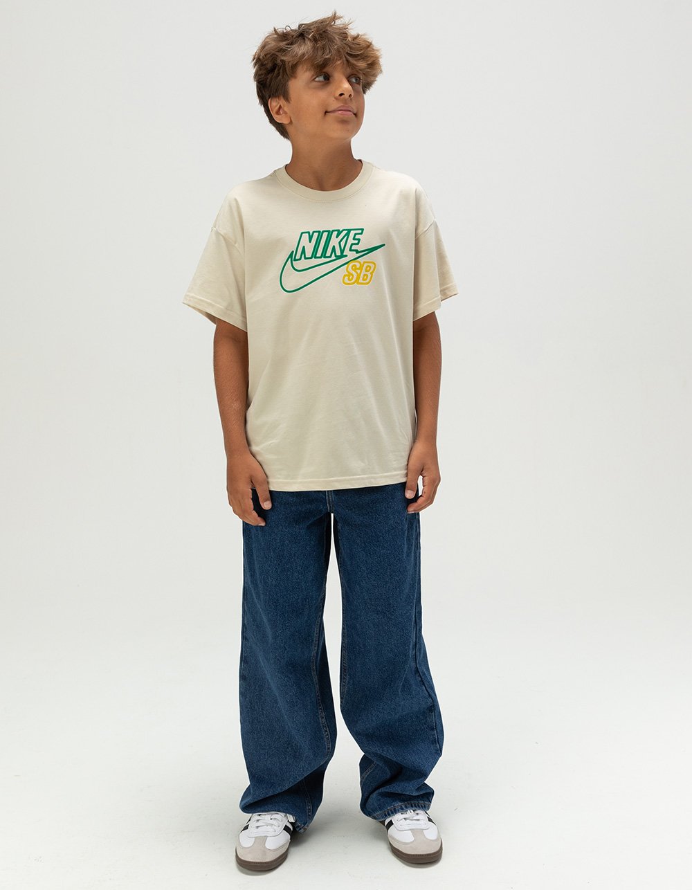 NIKE SB Boys Loose Tee - KHAKI