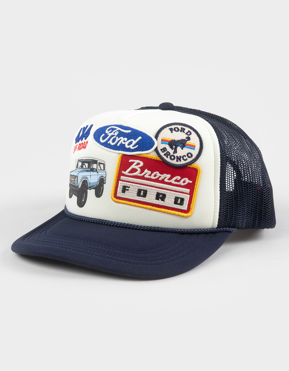 AMERICAN NEEDLE Ford Trucker Hat - NAVY/WHITE