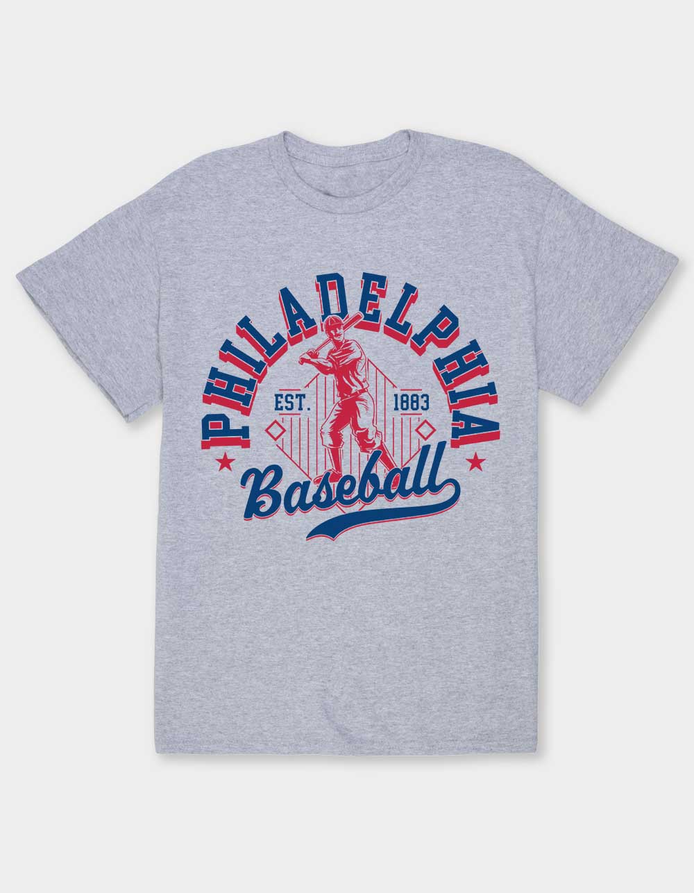 PHILADELPHIA Baseball Unisex Tee - HEATHER GRAY
