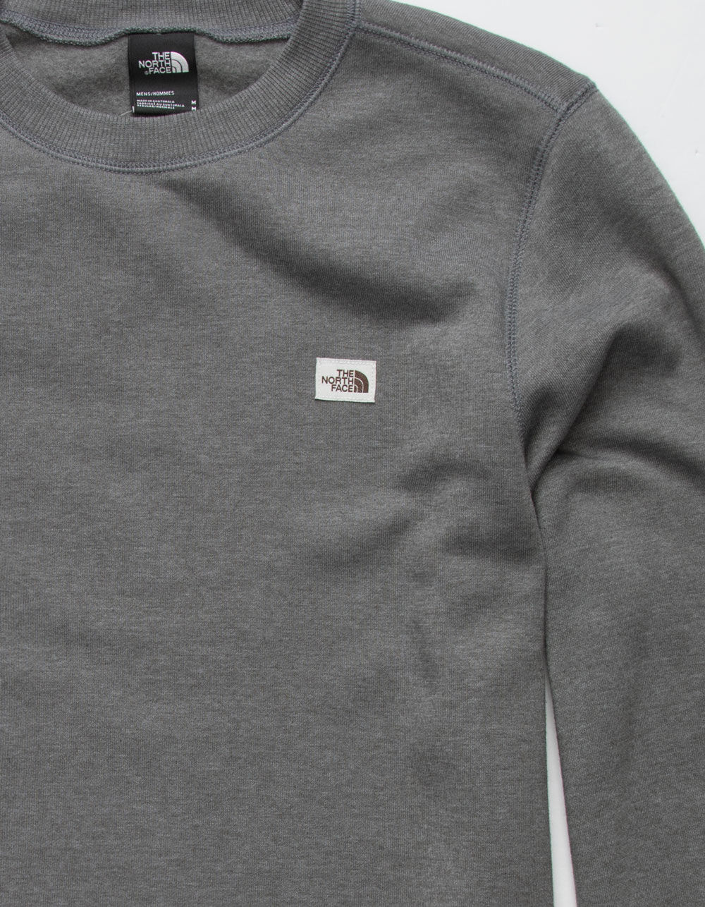 THE NORTH FACE Heritage Patch Mens Crew Neck Sweatshirt HEATHER GRAY Tillys