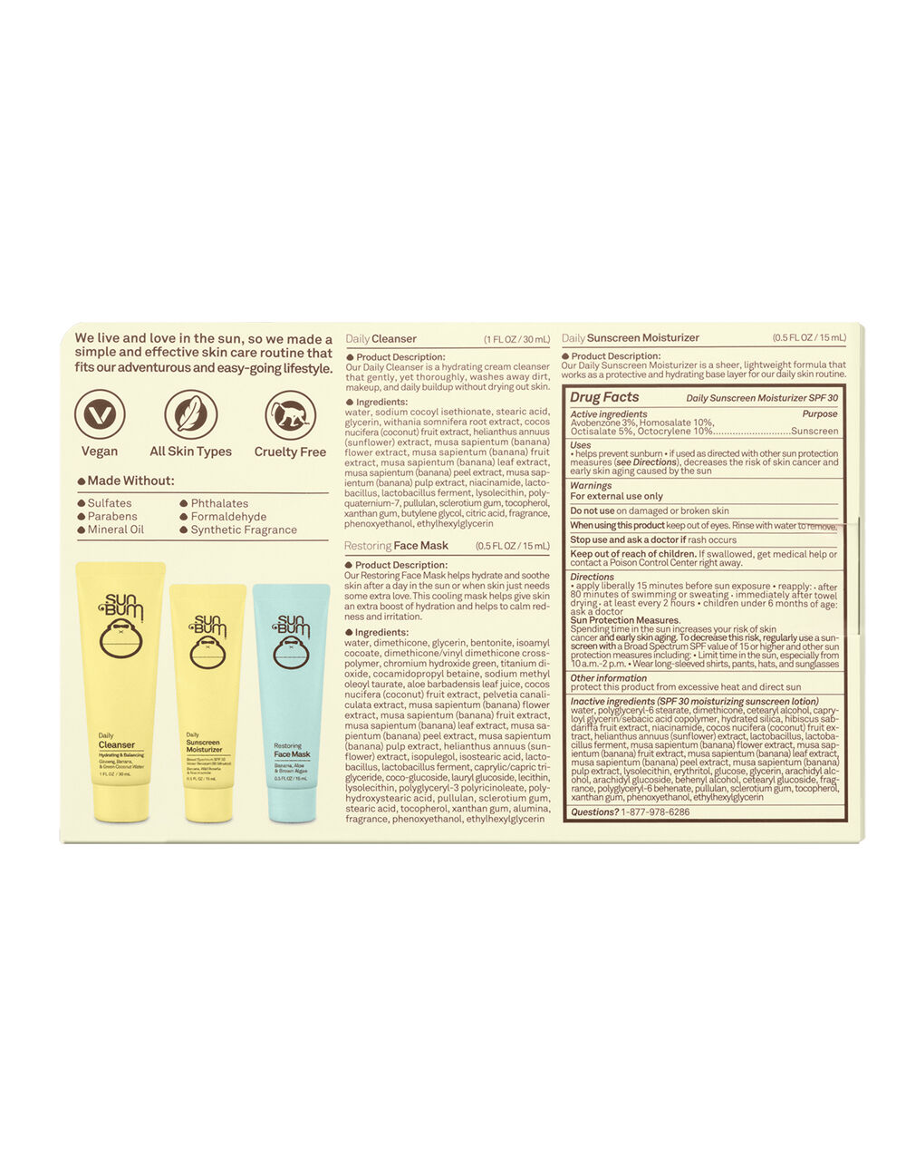 SUN BUM Skin Care Essentials Kit YELLOW Tillys