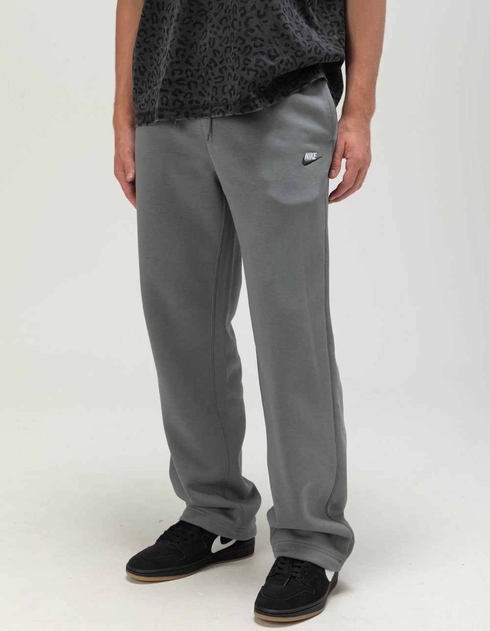 NIKE Sportswear Club Fleece Mens Bungee Pants - HEATHER GRAY
