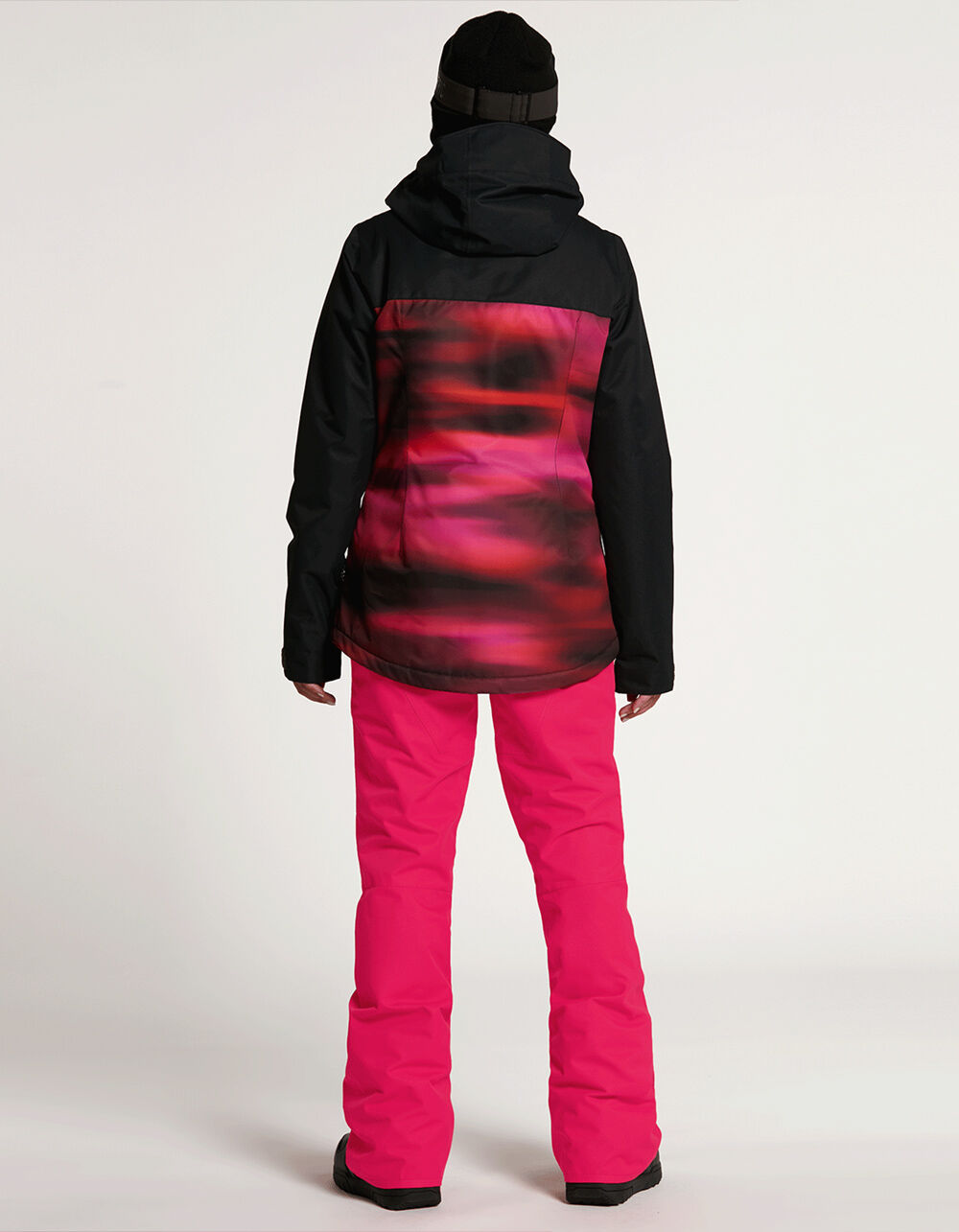 Bolt Insulated Womens Black & Pink Snow Jacket BLACK/PINK Tillys