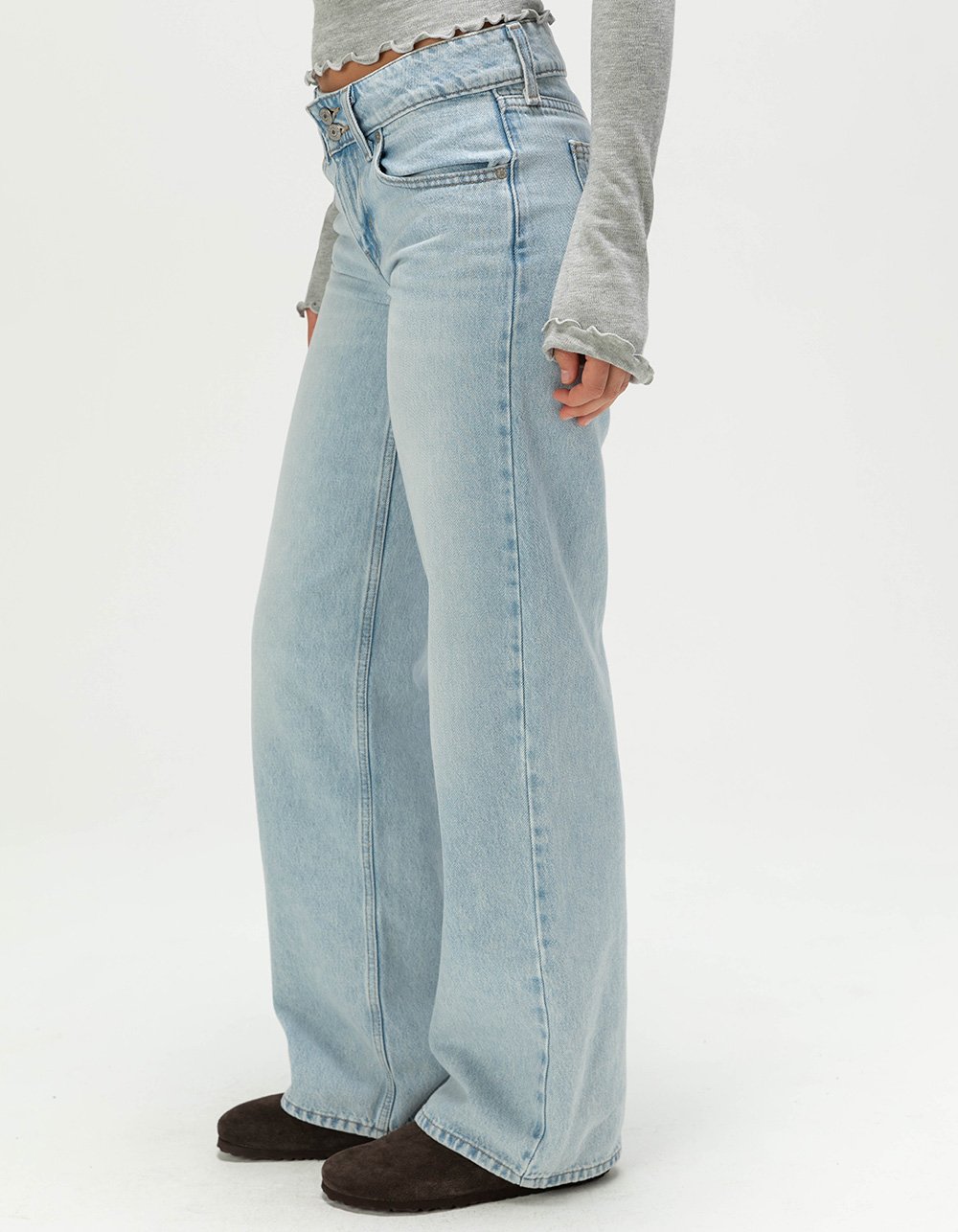 LEVI'S Superlow Loose Womens Jeans - Abraided Art LT BLAST