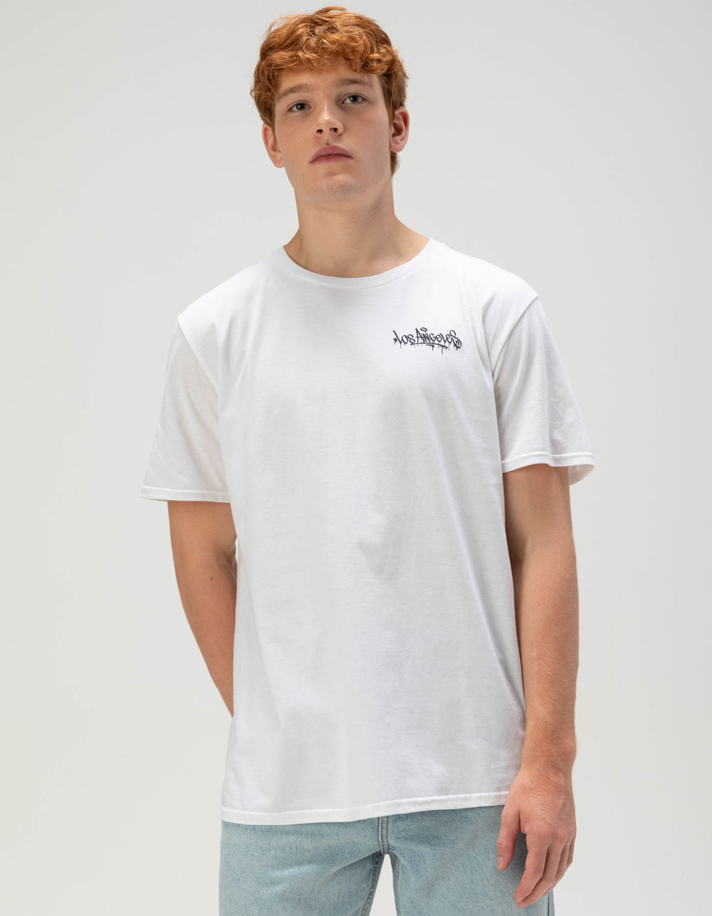 LOS ANGELES Graffiti Sky Unisex Tee - WHITE