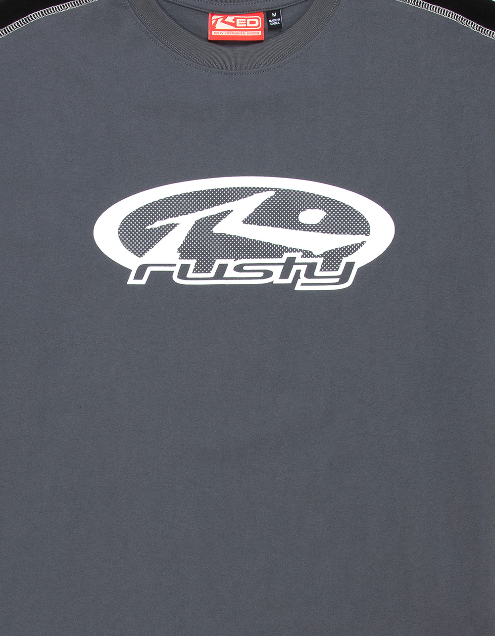 RUSTY Hit Up Mens Crop Tee - GRAY