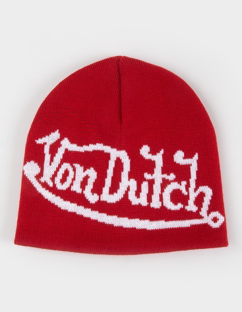 VON DUTCH Skully Beanie - RED COMBO