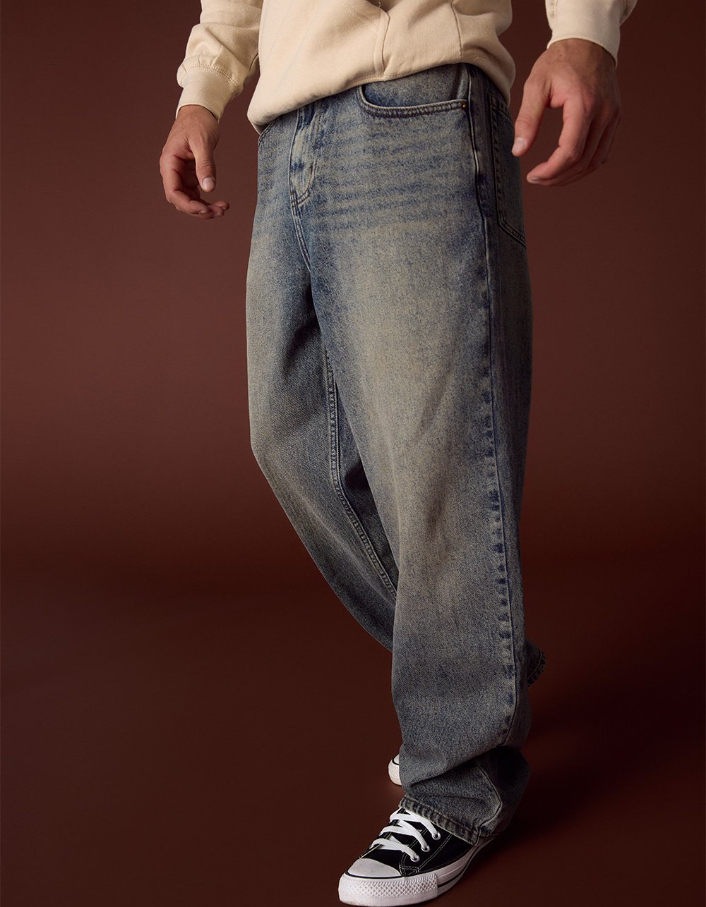 RSQ Mens Baggy Jeans - Dark Wash