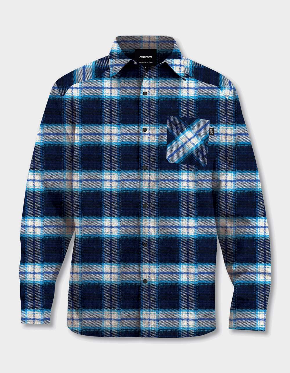 GROM Big Sky Boys Flannel - NAVY