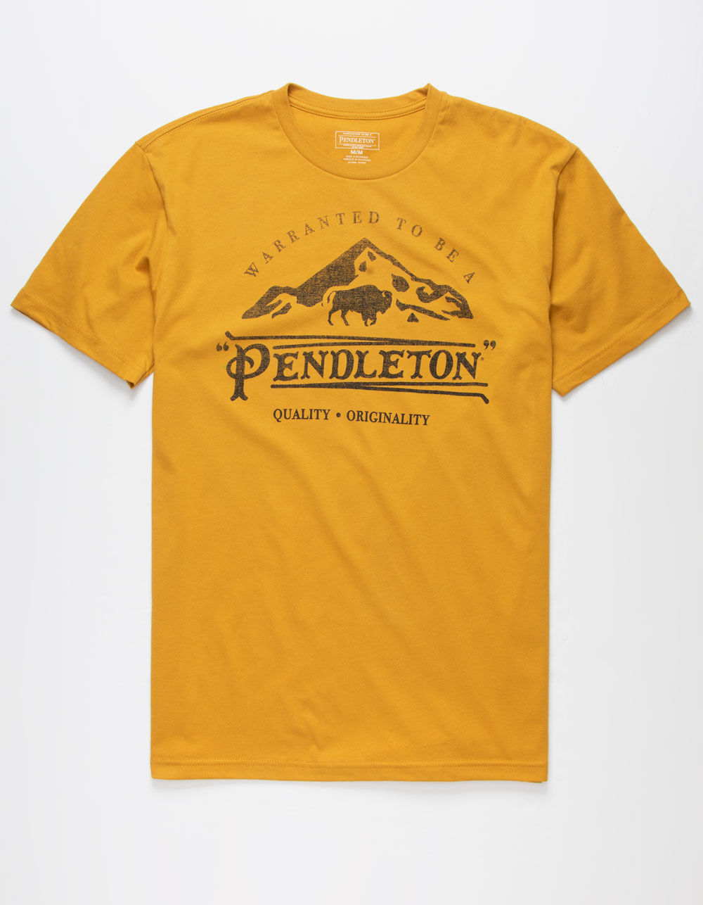 PENDLETON Wild Buffalo Mens Gold T-Shirt image number 0