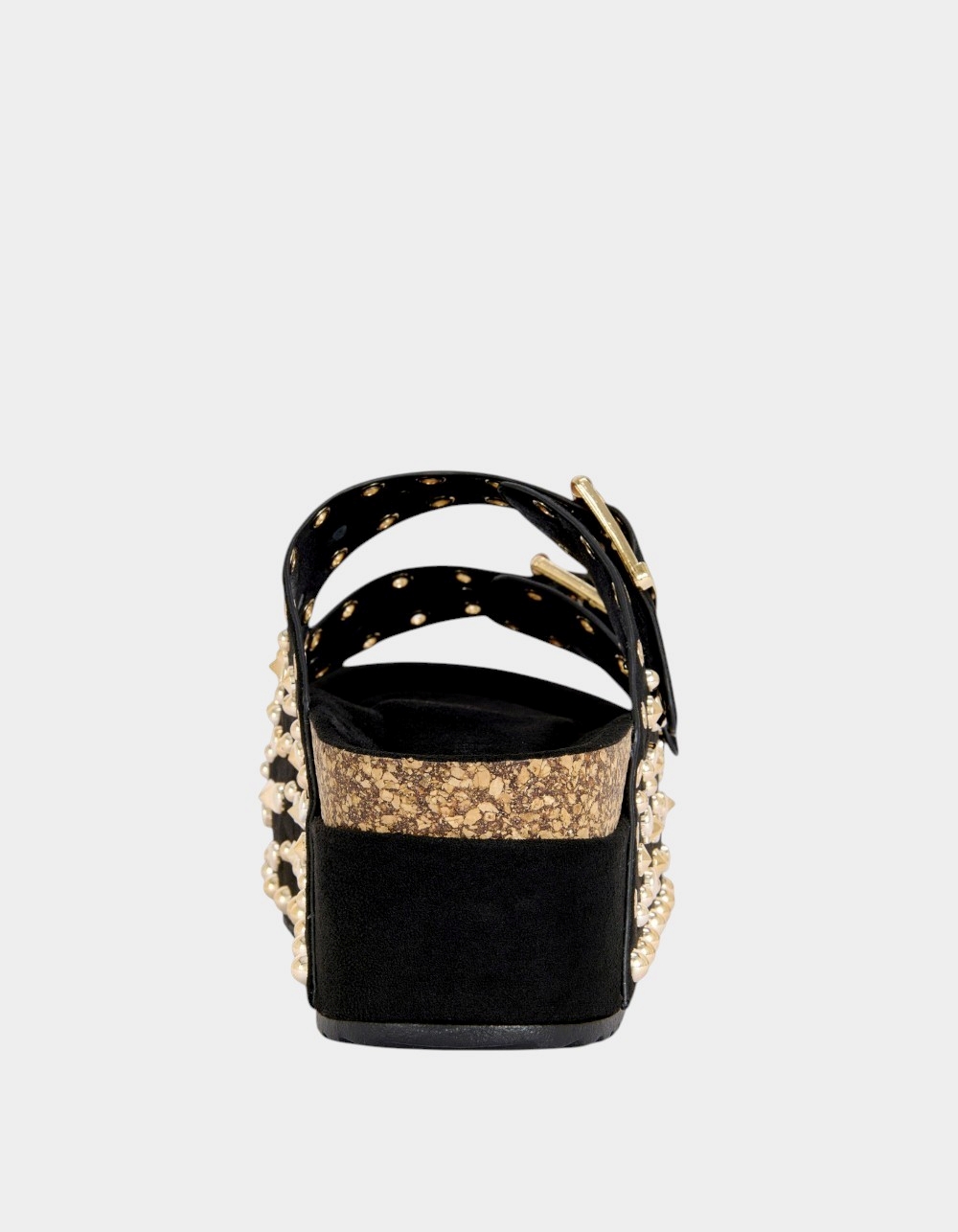 AZALEA WANG Kaegan Womens Flatform Sandals - BLACK