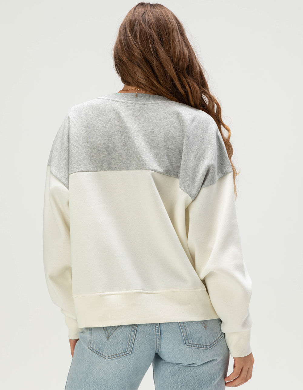 ROXY Academy Womens Crewneck Sweatshirt - HEATHER GRAY