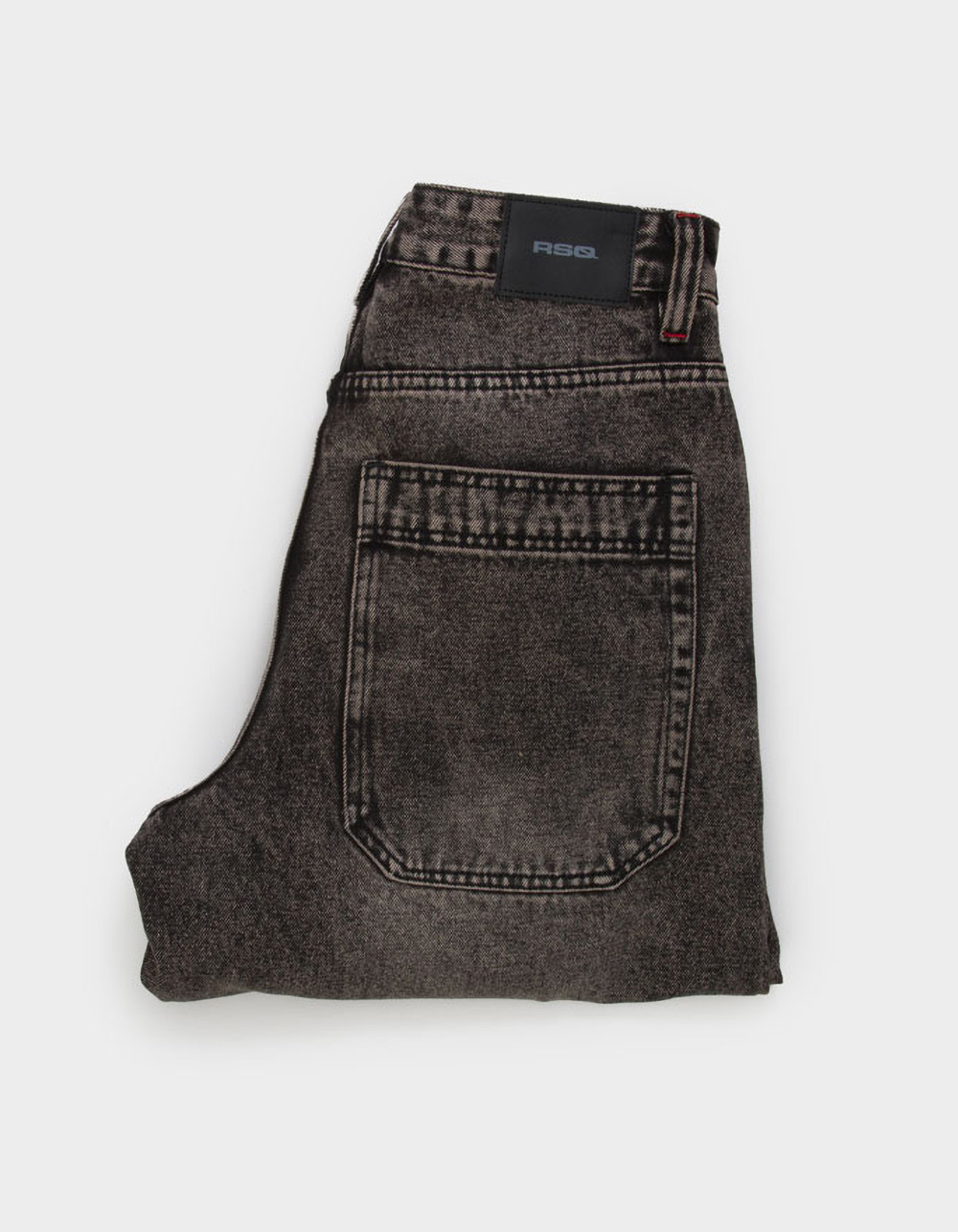 RSQ Mens Skater Baggy Jeans - WASHED BLACK