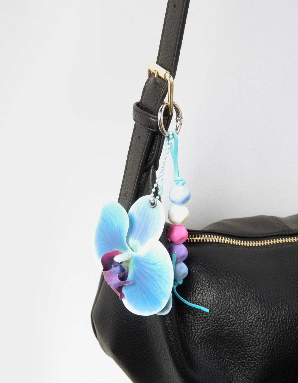 FULL TILT Orchid Bag Charm - BLUE COMBO